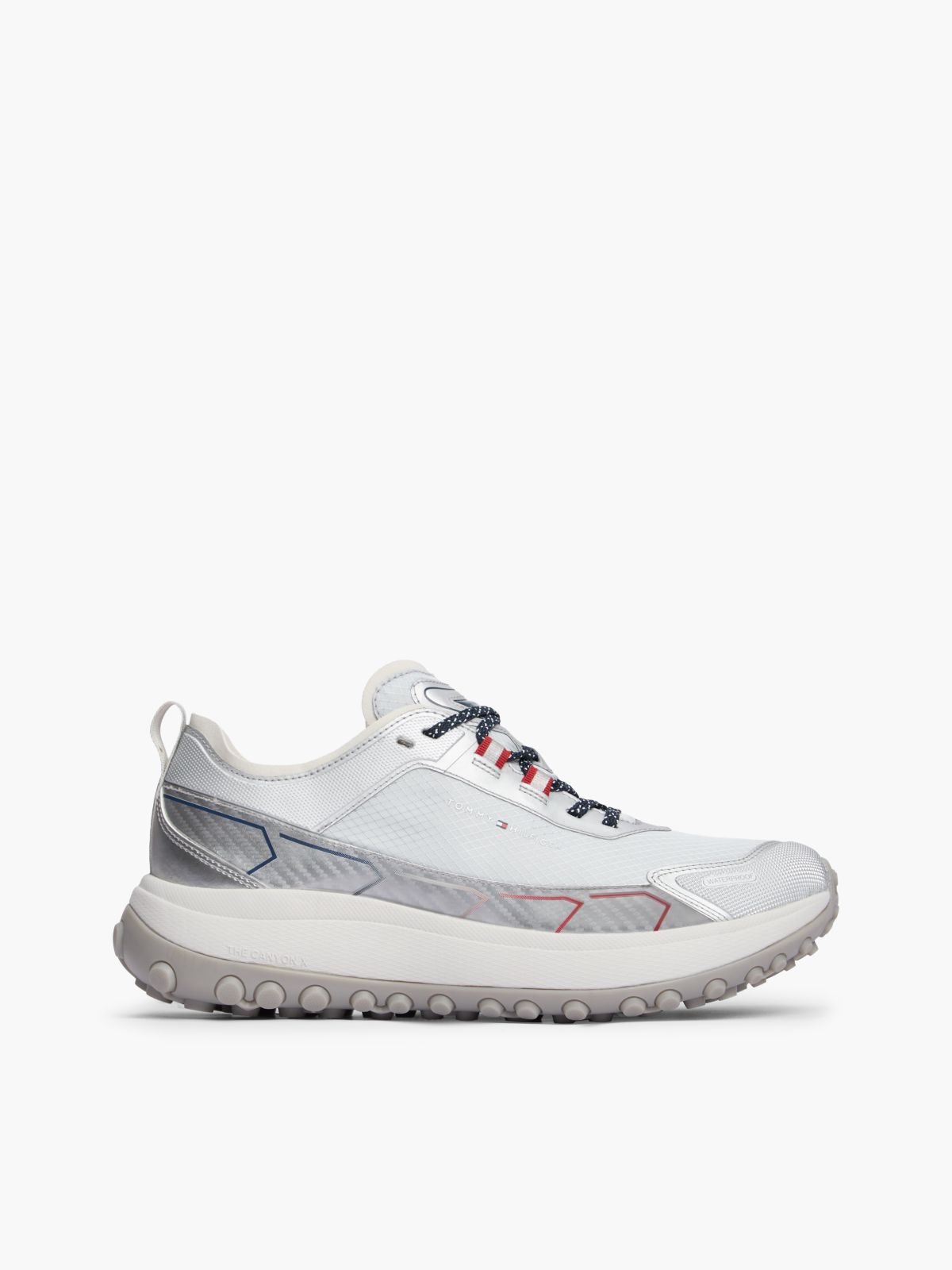 The Canyon Waterproof Metallic Trainers — Grey