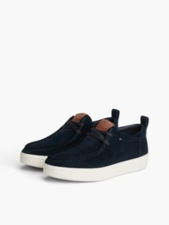 Lightweight Suede Moc Toe Shoes — Blue 2