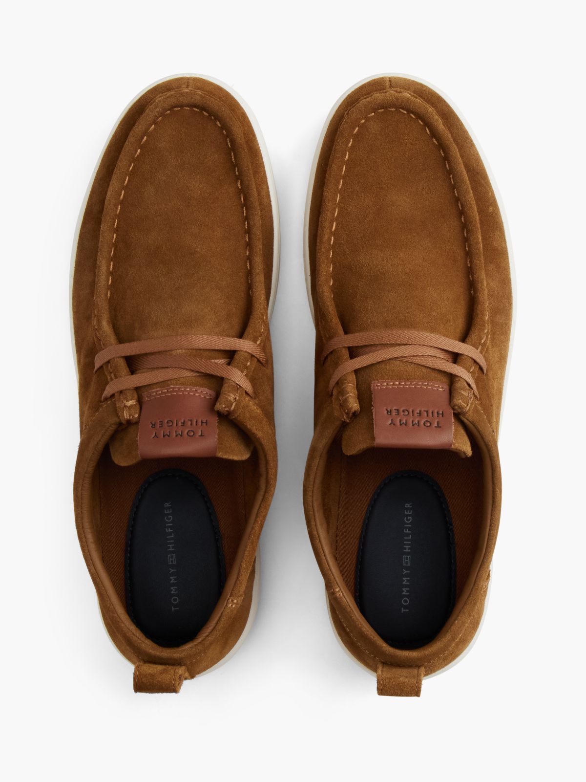 Lightweight Suede Moc Toe Shoes — Brown