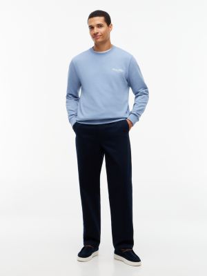 blue suede hybrid moc toe shoes for men tommy hilfiger