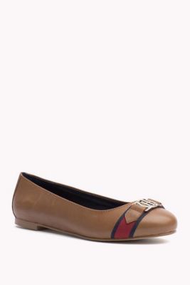 Ballerines En Cuir Marron Lucky Brand - Taille US 7 (pointure Femme) - Occasion
