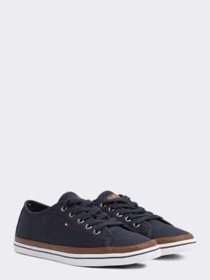 canvas tommy hilfiger trainers womens