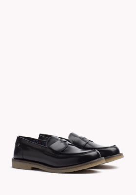 black leather tommy hilfiger shoes