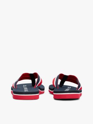 blau webbing beach sandals für damen - tommy hilfiger