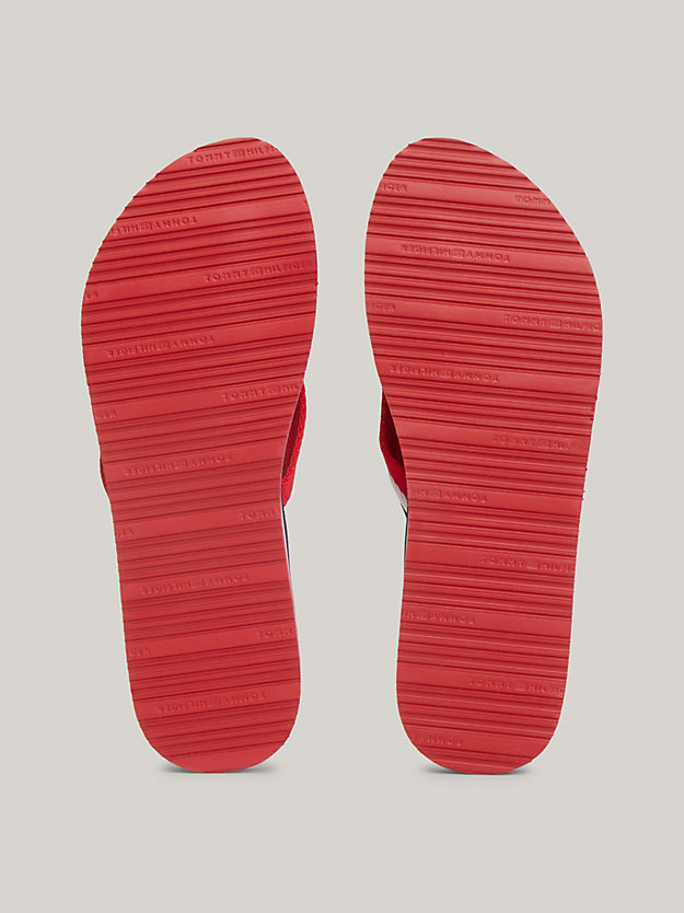 blue webbing beach sandals for women tommy hilfiger