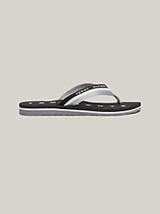 zwart webbing beach sandals voor dames - tommy hilfiger