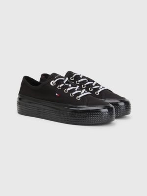 tommy jeans vulcanised flatform trainers