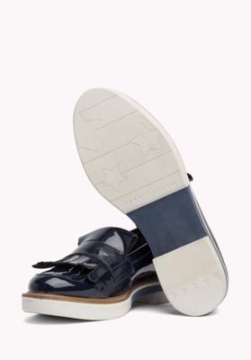 chaussures compensées tommy hilfiger bleu