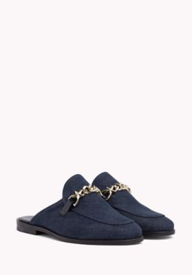 chaussures compensées tommy hilfiger bleu