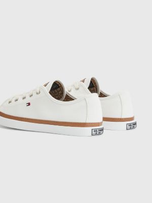 tommy hilfiger ladies white trainers