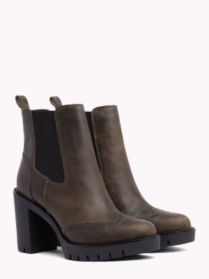 Bottines Femme Tod's En Cuir Marron - Taille 39 - Occasion Très Bon État - Style Bottillon