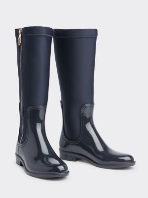 tommy hilfiger short rain boots