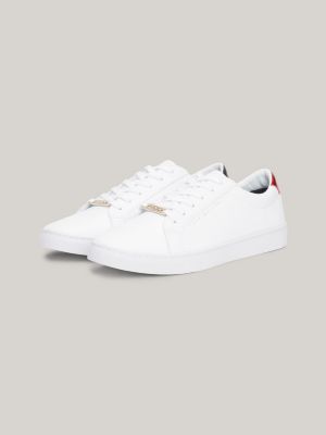 tommy hilfiger silver trainers