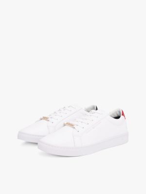 Metallic Back Lace-Up Trainers | RED 