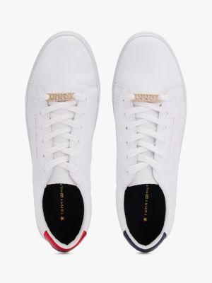 Om toestemming te geven nek Fractie Sneaker met metallic achterbies | ROOD | Tommy Hilfiger