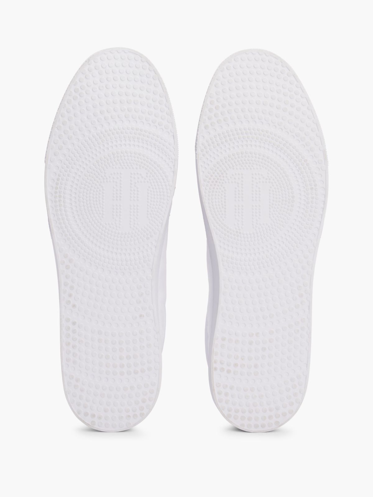 Metallic Back Lace-Up Trainers — White