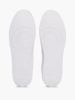 Metallic Back Lace-Up Trainers — White 5