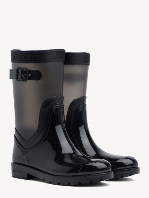 tommy hilfiger blue rain boots