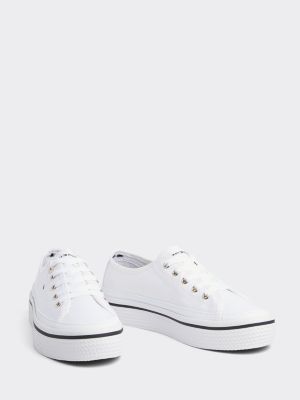 womens white flatform trainers