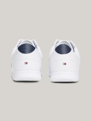 Tommy hilfiger shop perforated leather trainers