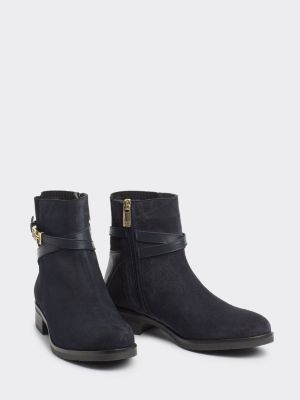 tommy hilfiger suede boots women's