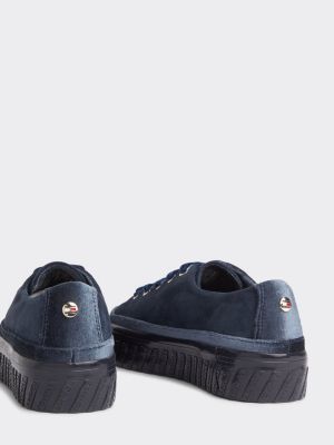 tommy hilfiger velvet trainers