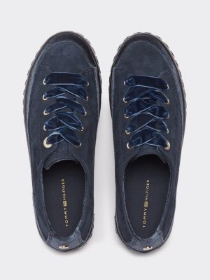 tommy hilfiger velvet trainers
