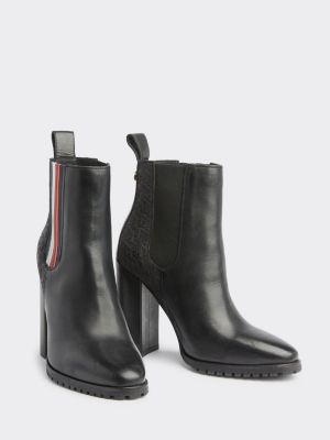 black tommy hilfiger boots