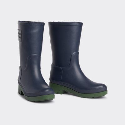 tommy hilfiger short rain boots