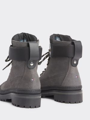tommy hilfiger suede hiking boots