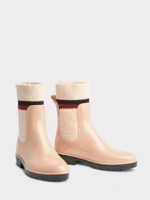 tommy hilfiger sock rain boot