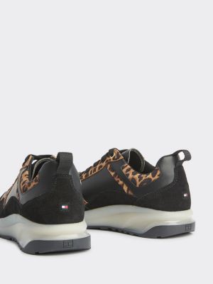 tommy hilfiger leopard print trainers