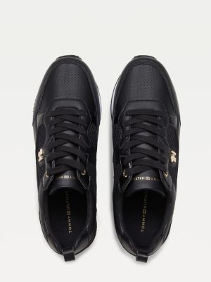 tommy hilfiger trainers black