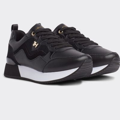 tommy hilfiger city trainers black