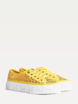 yellow tommy hilfiger shoes