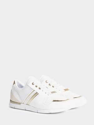 tommy hilfiger metallic trainers