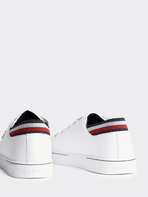 tommy hilfiger signature tape leather trainers