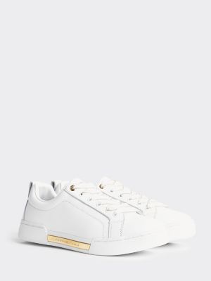 tommy hilfiger essential metallic signature tape trainers