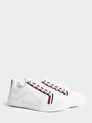 tommy hilfiger signature leather trainers