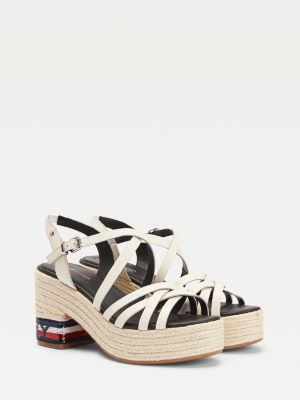 leather heeled sandals uk
