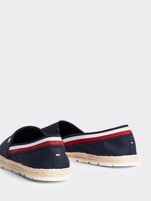 tommy hilfiger flat cotton espadrilles