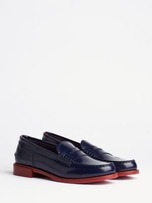 Classic Leather Loafers BLUE Tommy Hilfiger