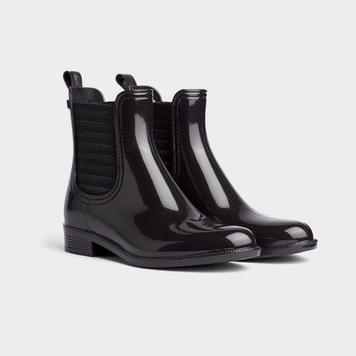 tommy hilfiger patent boots