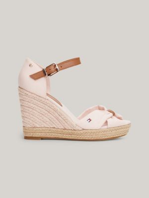 Pink wedge heel clearance sandals