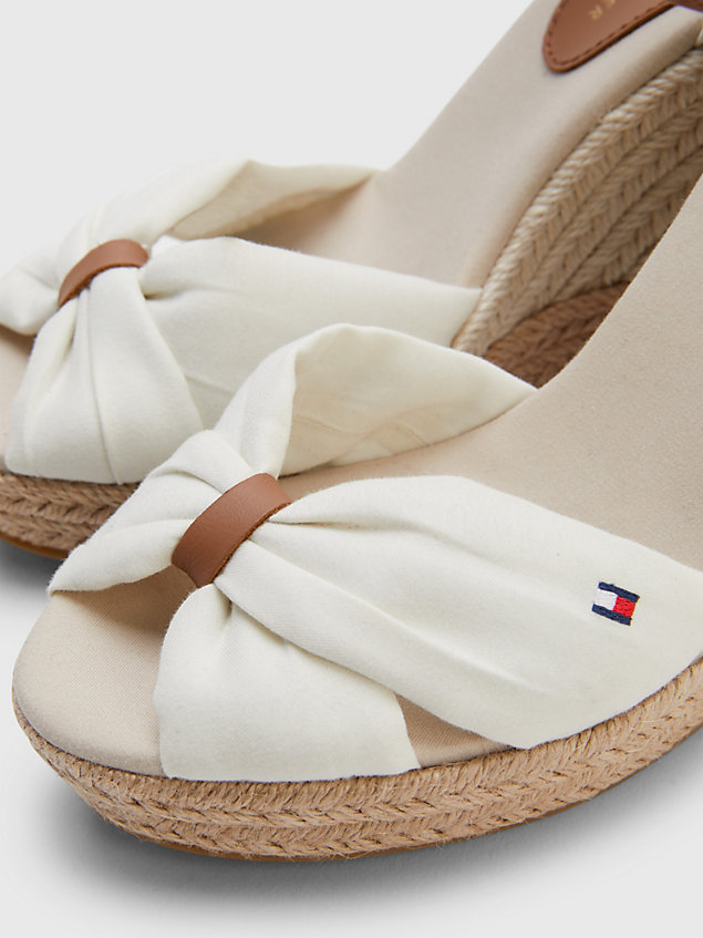 white open toe high wedge espadrille sandals for women tommy hilfiger