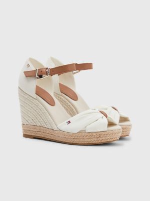 Open Toe High Wedge Espadrille | WHITE | Tommy Hilfiger