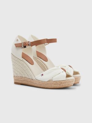 tidsplan tidevand handikap Open Toe High Wedge Espadrille Sandals | WHITE | Tommy Hilfiger