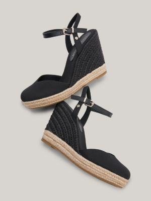 Slechthorend Maaltijd lanthaan Essential espadrille-sandaal met hoge sleehak | ZWART | Tommy Hilfiger