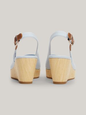 Tommy hilfiger discount white wedge sandals