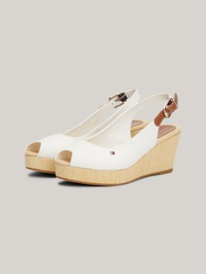 White tommy 2024 hilfiger wedges